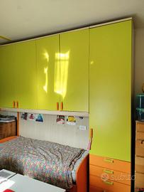 Armadio a ponte più letto 