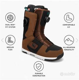 Scarponi Snowboard DC Schoes Phase Boa Pro 9,5