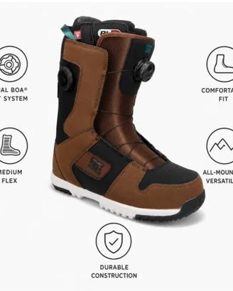 Scarponi Snowboard DC Schoes Phase Boa Pro 9,5