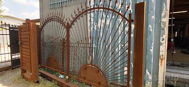 Cancello ferro 400 x 182/193 x 225 su monoblocco