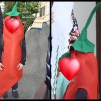 Machera Carnevale peperoncino bambino 5-6 anni 15e