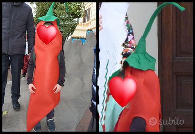 Machera Carnevale peperoncino bambino 5-6 anni 15e