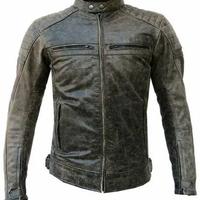 Giubbotto moto in pelle da uomo Vintage