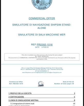 SIMULATORE NAVALE SCUOLA NAUTICO SHIPSIM