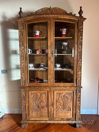 Vetrinetta credenza tutta artiginale in legno