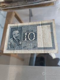 Banconota 10 Lire Regno d’Italia–Vittorio Emanuele
