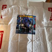 t-shirt supreme richest tee L bianca