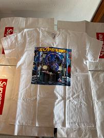 t-shirt supreme richest tee L bianca