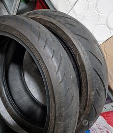 Coppia gomme moto Bridgestone S22 usate