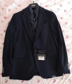 GIACCA MERCEDES BENZ PANNO BLU UOMO 46 NUOVA