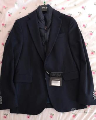 GIACCA MERCEDES BENZ PANNO BLU UOMO 46 NUOVA