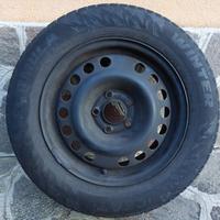 4 cerchi metallo Opel Zafira con gomme da neve