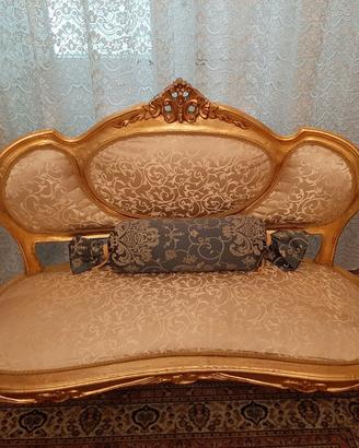 Divanetto foglia oro 