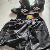 Adidas Tygun e pantaloncino Leone boxe