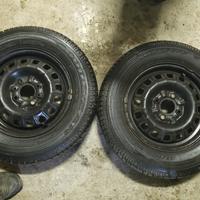 Cerchi + gomme per fiat uno/punto/tipo/fiorino
