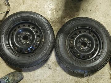 Cerchi + gomme per fiat uno/punto/tipo/fiorino