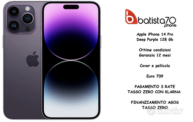 Apple iPhone 14 Pro Deep Purple 128 Gb