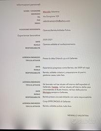 Operaia / barista no weekand