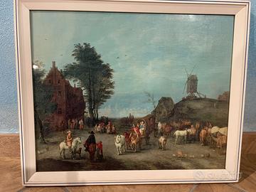 Dipinto Antico Stile Fiammingo