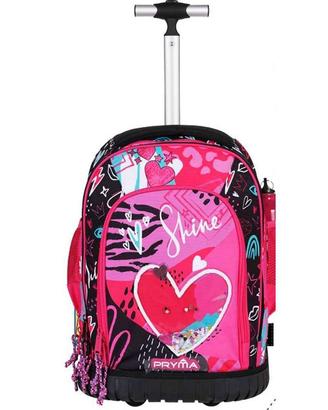 Zaino Trolley Scuola Elementare Bambina Cuore

