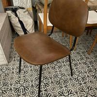 Set 3 sedie marroni - stile vintage industriale