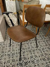 Set 3 sedie marroni - stile vintage industriale