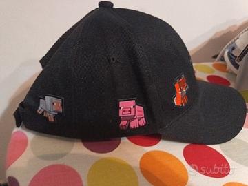 cappellino nero Minecraft