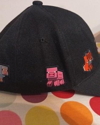 cappellino nero Minecraft