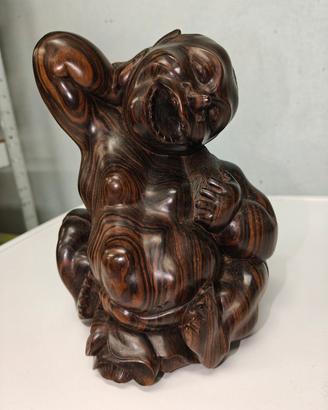 Scultura in legno Budai