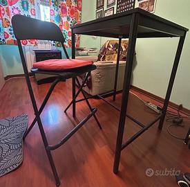 Tavolo alto con sgabello IKEA