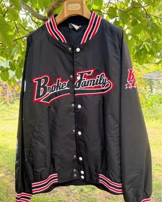 Giacca Broke Family – Nero / Rosso / Bianco