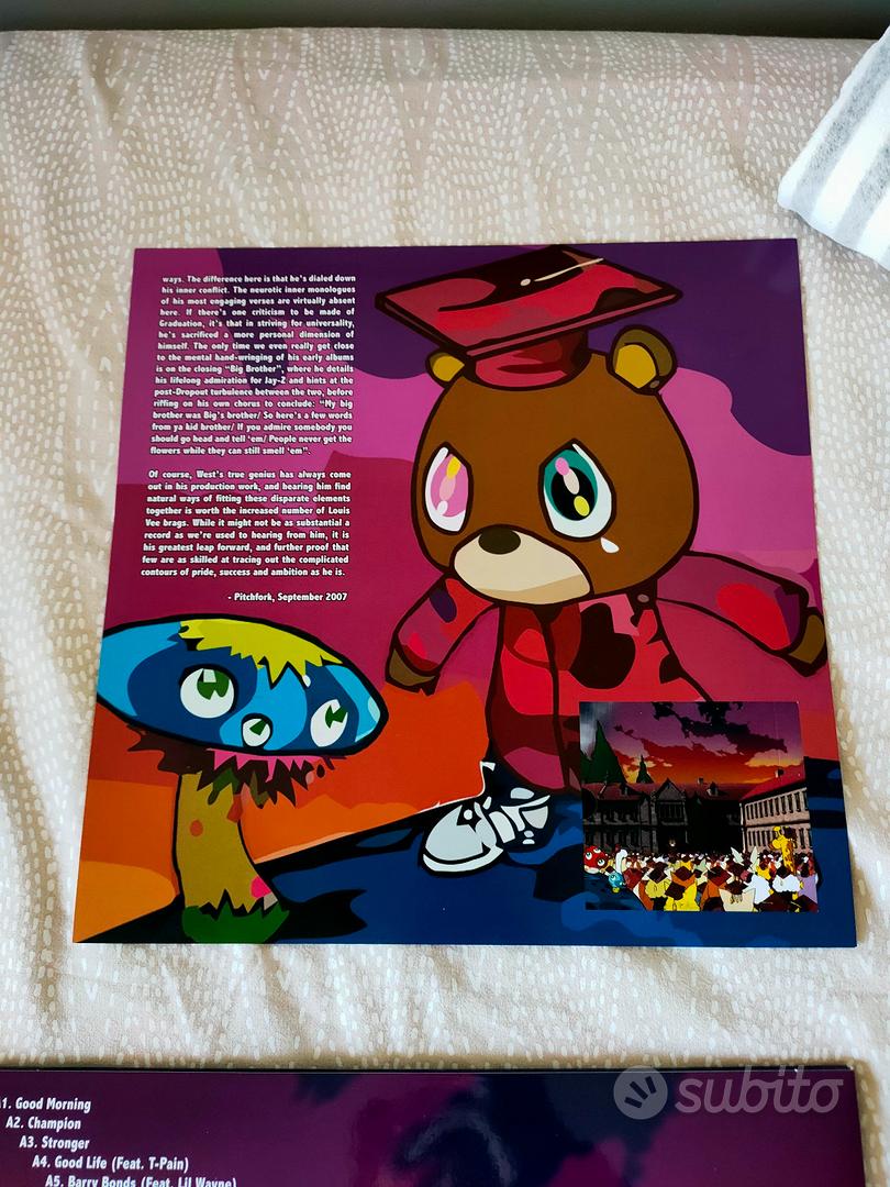 Stay In School 2: Kanye Disco in vinile dipinto a mano incorniciato -   Italia