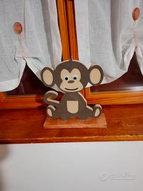 Scimmia in legno 