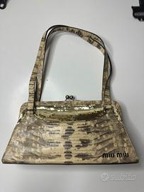 Miu miu bag in pelle di pitone del 1999