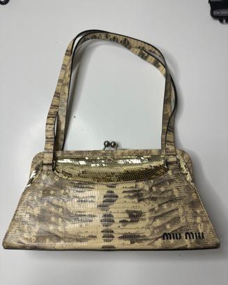 Miu miu bag in pelle di pitone del 1999