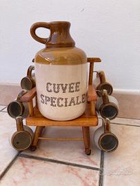 Set bottiglie e bicchieri