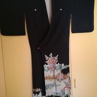 Kimono originale giapponese irotomesode
