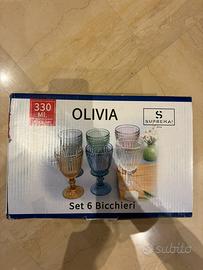 Set di bicchieri calici