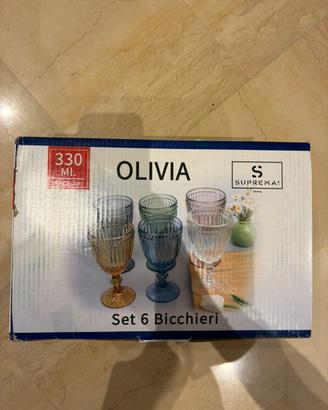 Set di bicchieri calici