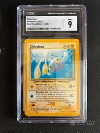 Carta gradata Pokemon Chinchou #42 CGC 9 NEO REV.