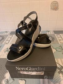 Sandali NeroGiardini in pelle n. 37 - come nuovi