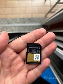 Scheda di memoria Panasonic microP2 UHS-II da 64GB