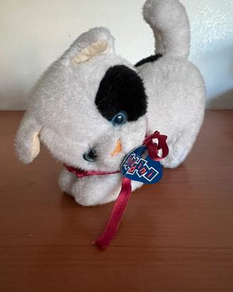 Gattino di peluche bianco e nero Trudini