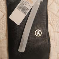 Micheal Kors Fulton Large zip clutch nuova con car