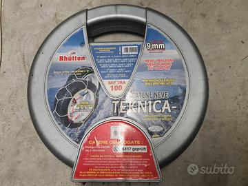 Catene neve auto Rhutten Tecnika 100 9mm MAI USATE