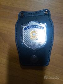 placca per guardia giurata 