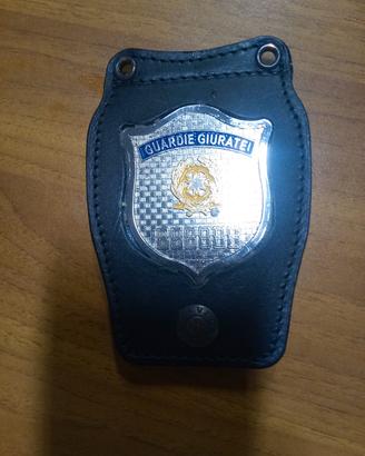 placca per guardia giurata 