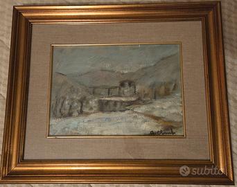 quadro paesaggio invernale
