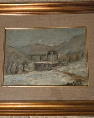 quadro paesaggio invernale