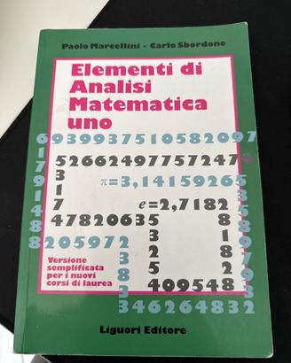 Analisi matematica 1 marcellini sbordone